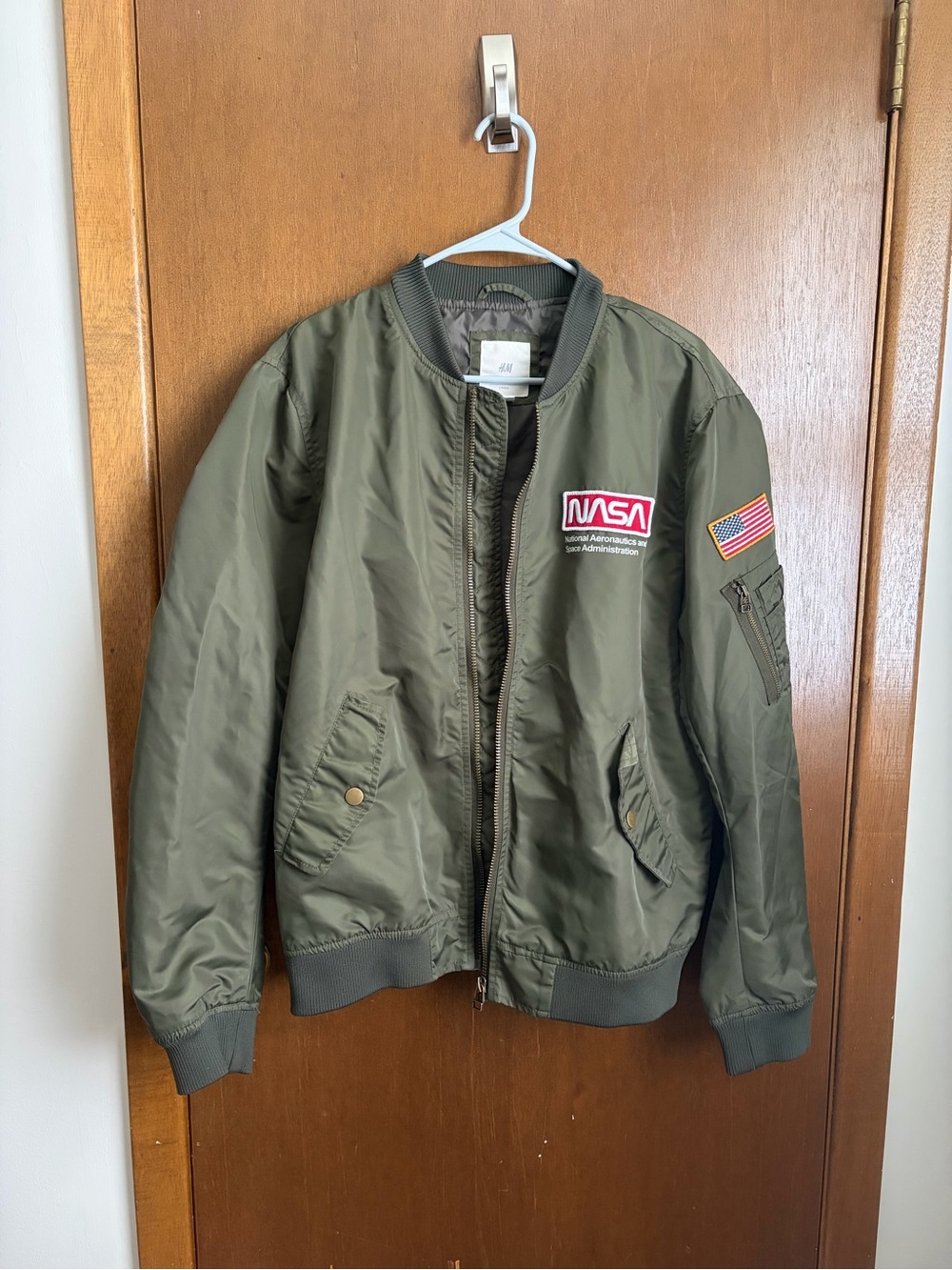 H&M Olive Green Bomber Jacket